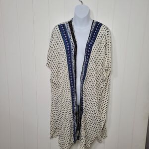 Angie Cardigan Kimono Womens Size Medium Boho Hippie Floral